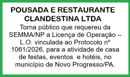 foto Not&iacute;cia Novo Progresso