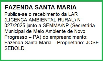 foto Not&iacute;cia Novo Progresso