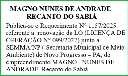 foto Not&iacute;cia Novo Progresso