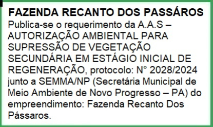 foto Notícia Novo Progresso