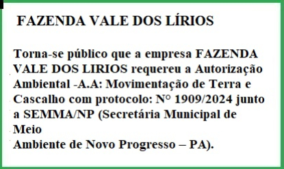 foto Not&iacute;cia Novo Progresso